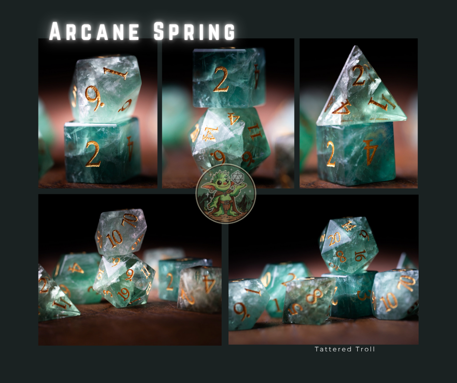 Eldergleam Gemstone Dice Set