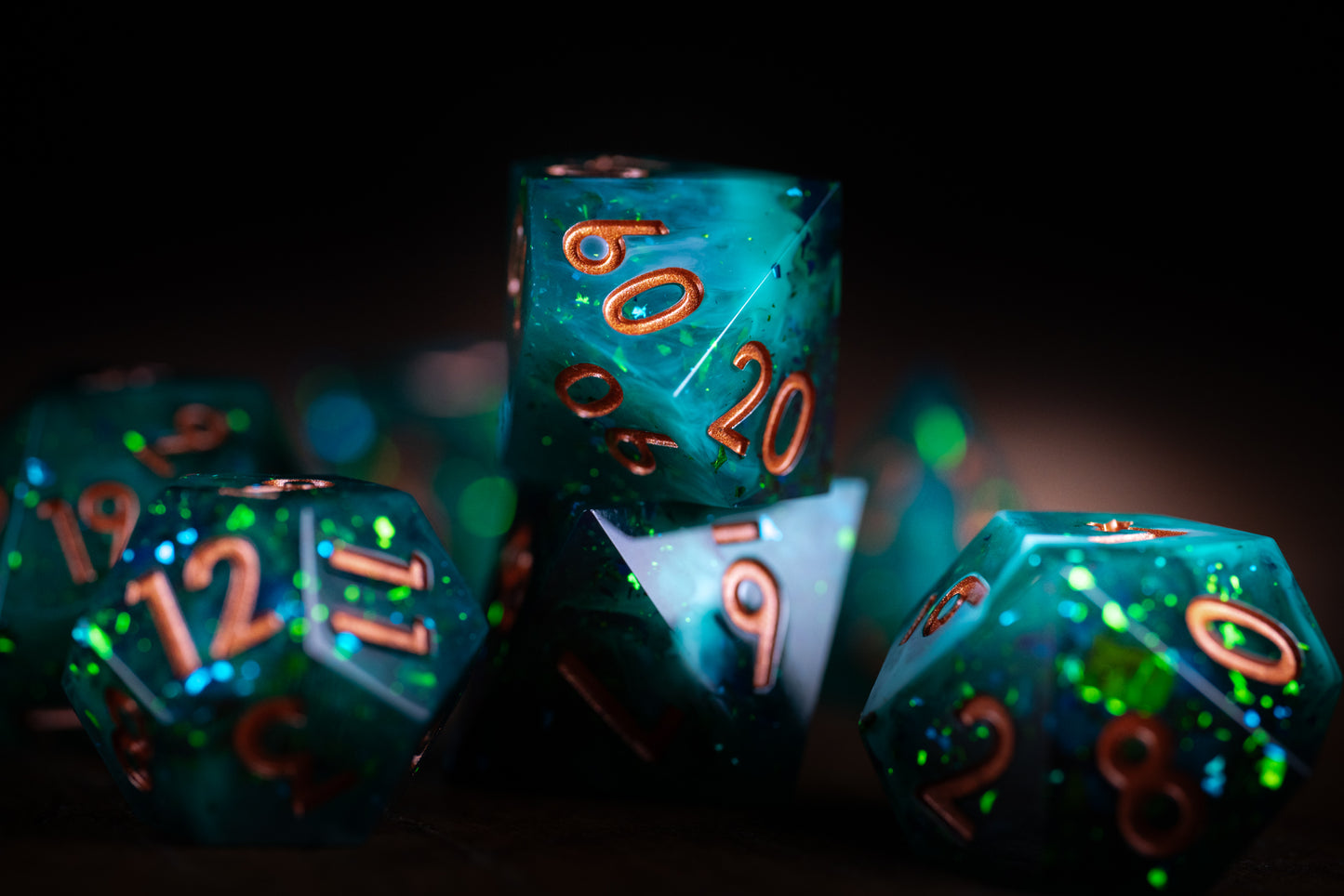 Shattered Aurora Dice Set