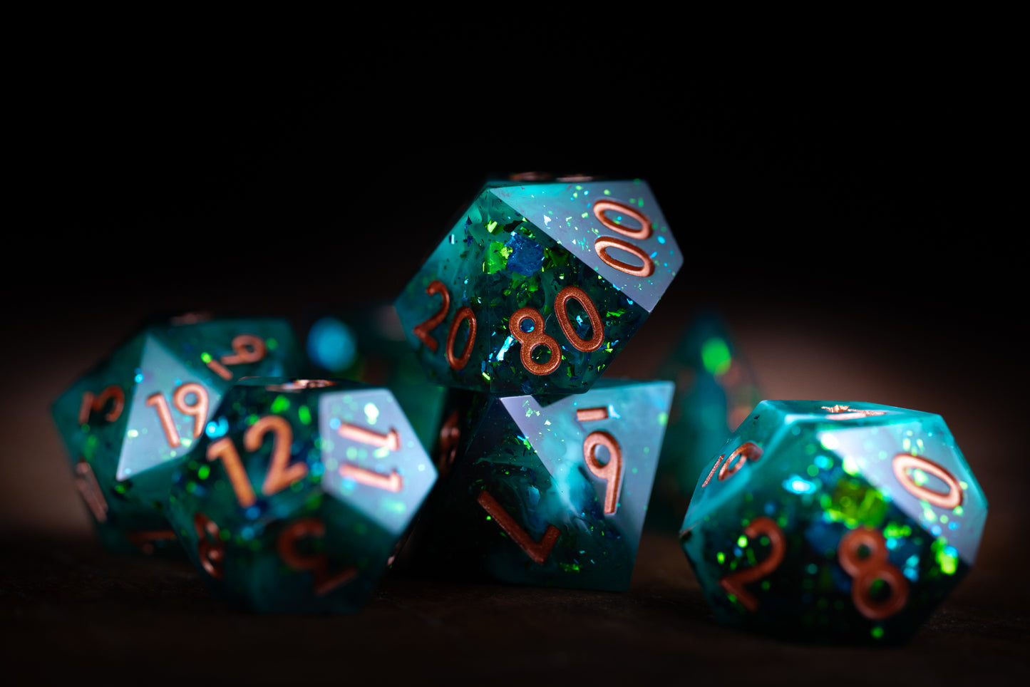 Shattered Aurora Dice Set