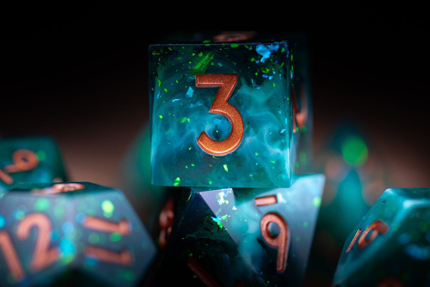 Shattered Aurora Dice Set