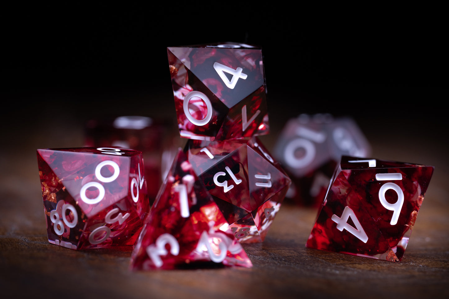 Crimson Cataclysm Dice Set