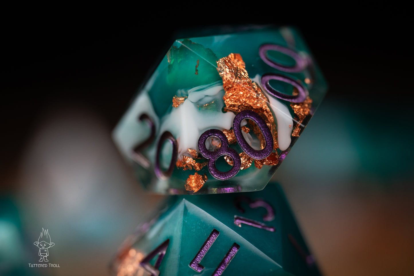 Emerald Tides Green Dice Set