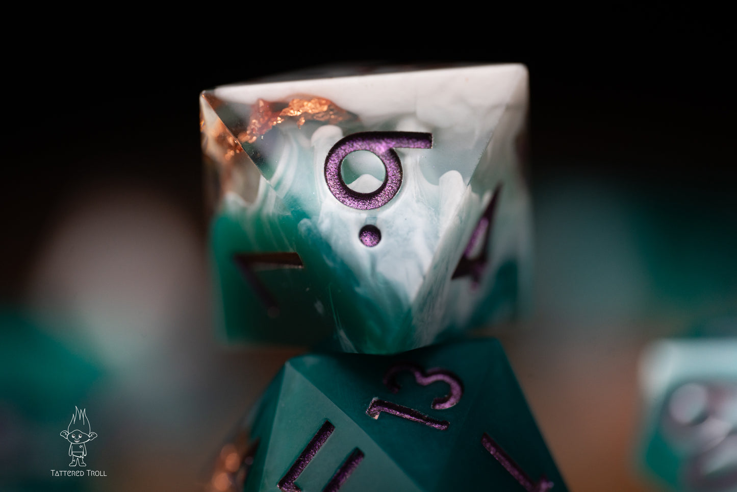Emerald Tides Green Dice Set