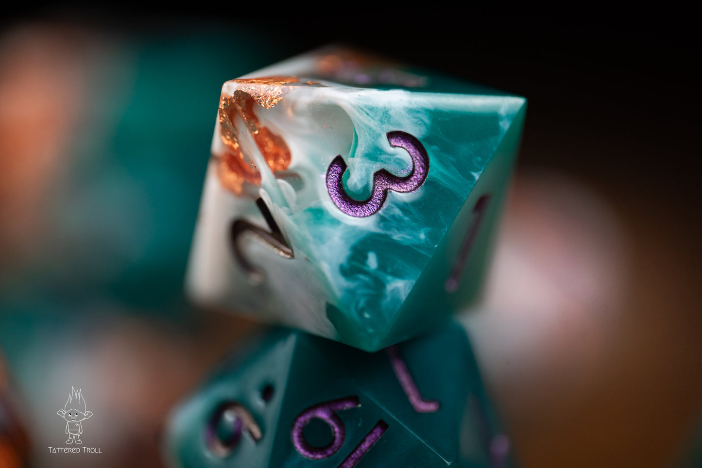 Emerald Tides Green Dice Set