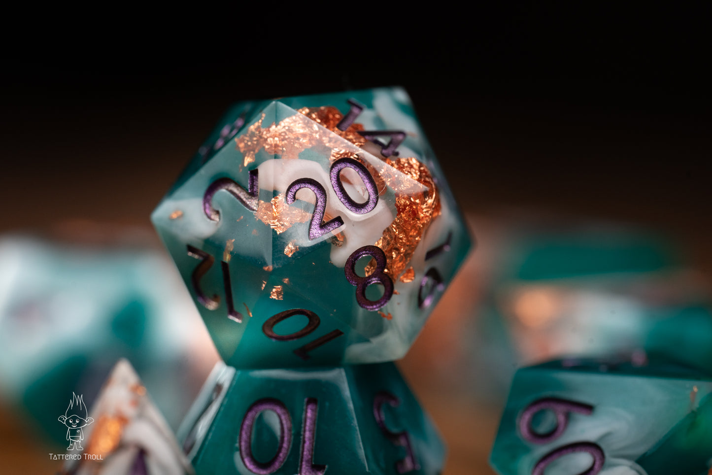 Emerald Tides Green Dice Set