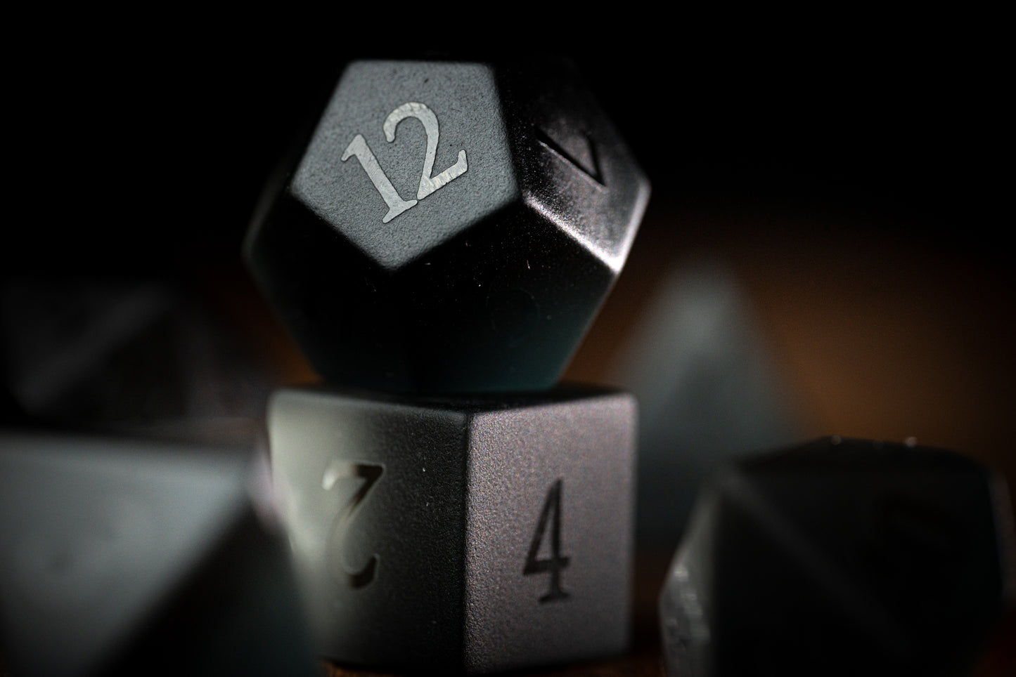 Oblivion's Echo Gemstone Dice Set