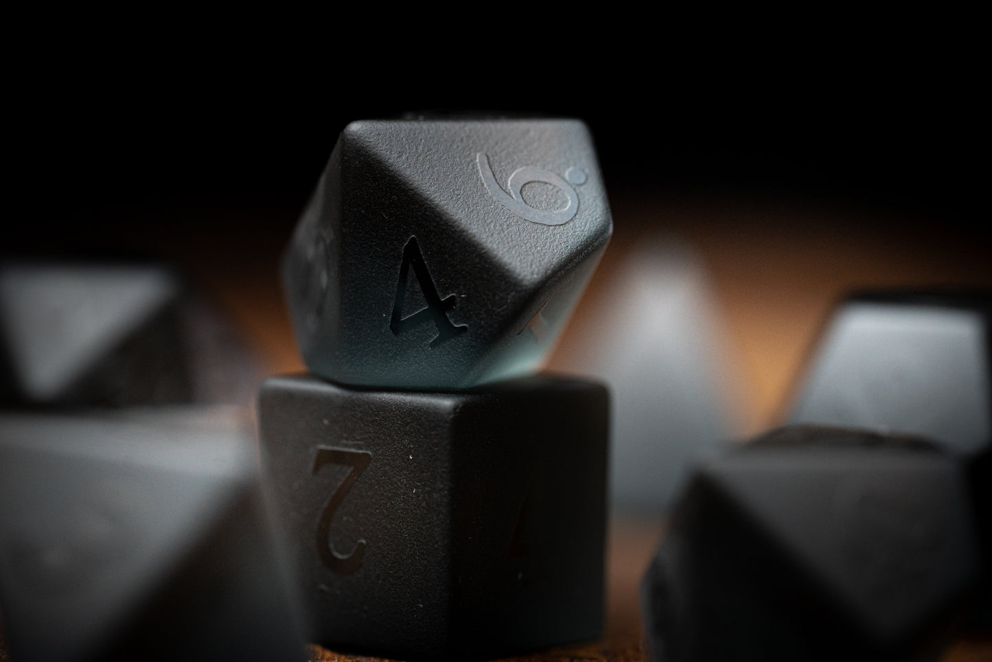 Oblivion's Echo Gemstone Dice Set