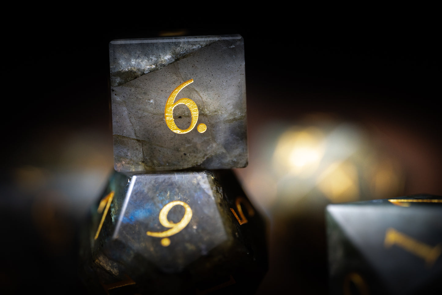 Eldergleam Gemstone Dice Set
