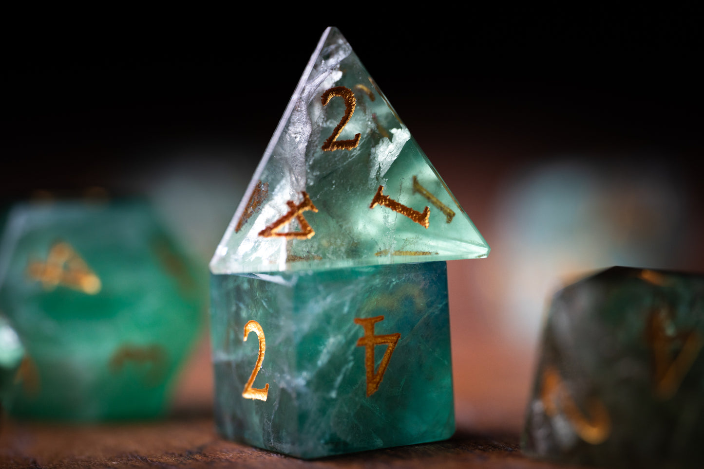 Arcane Spring Gemstone Dice Set