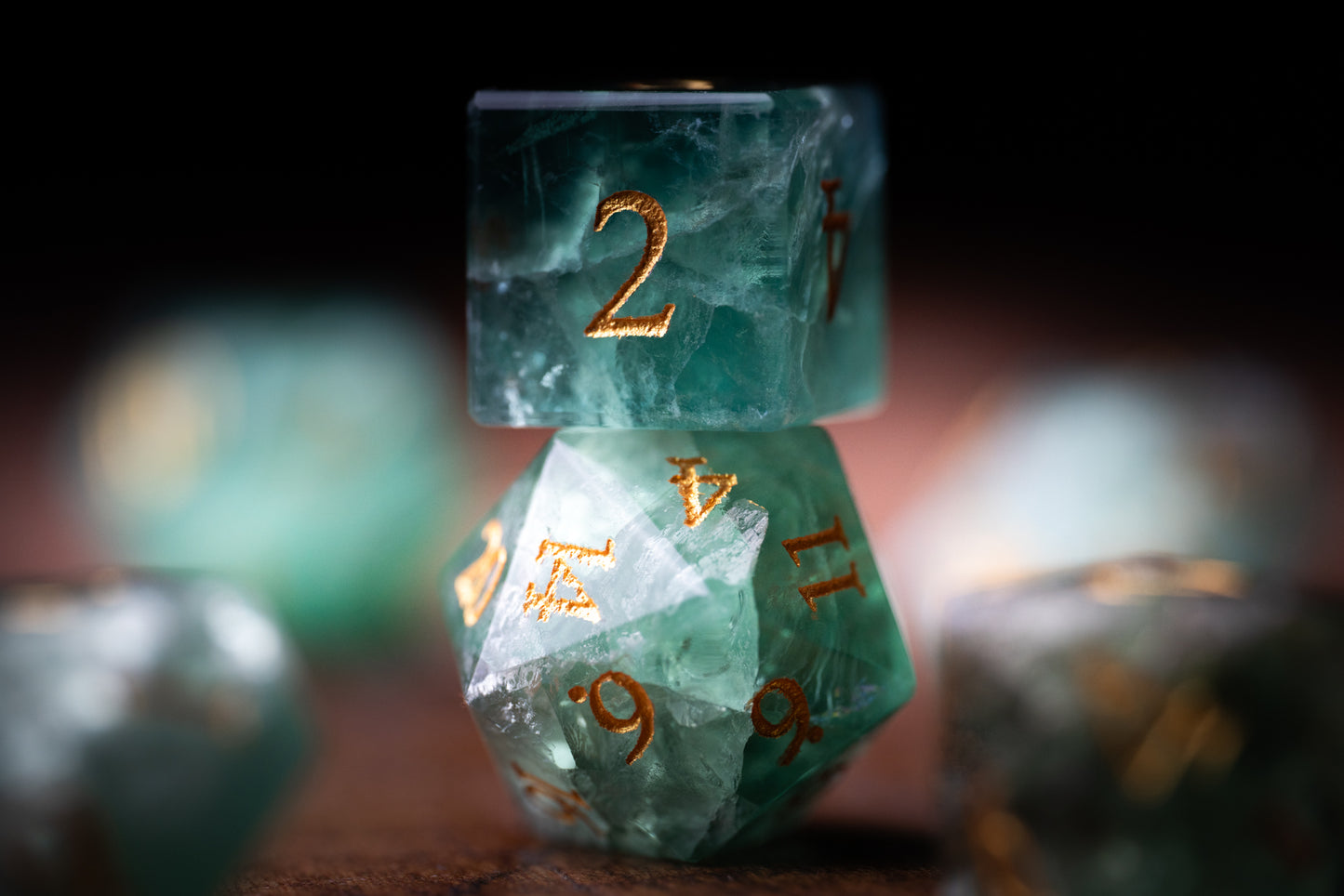 Arcane Spring Gemstone Dice Set