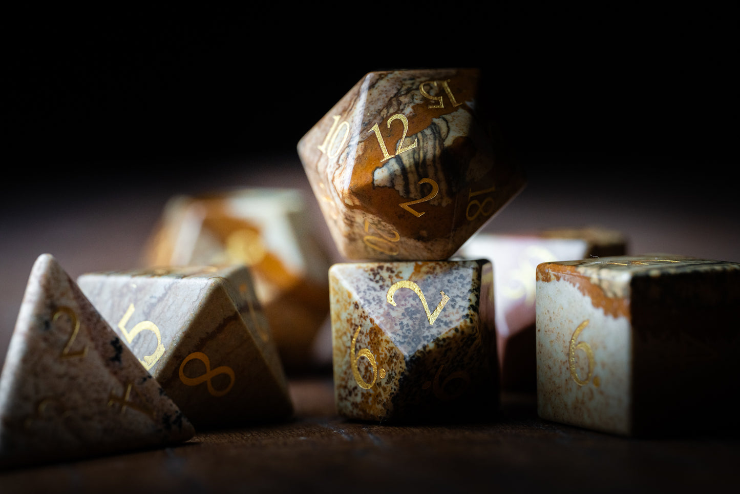 Stoneheart Sigils Gemstone Dice Set