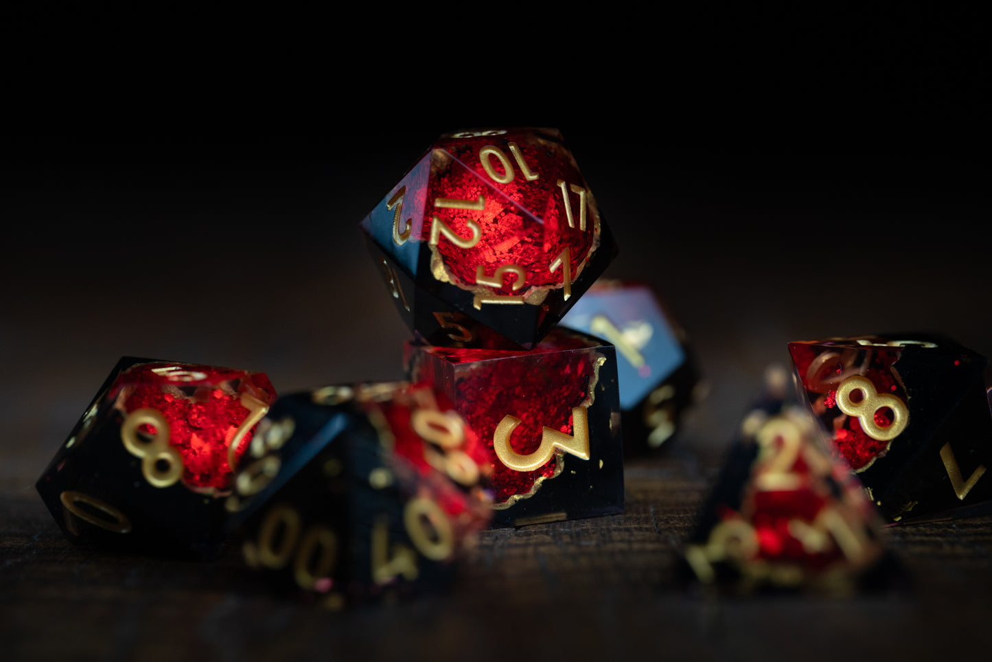 Inferno's Heart Dice Set