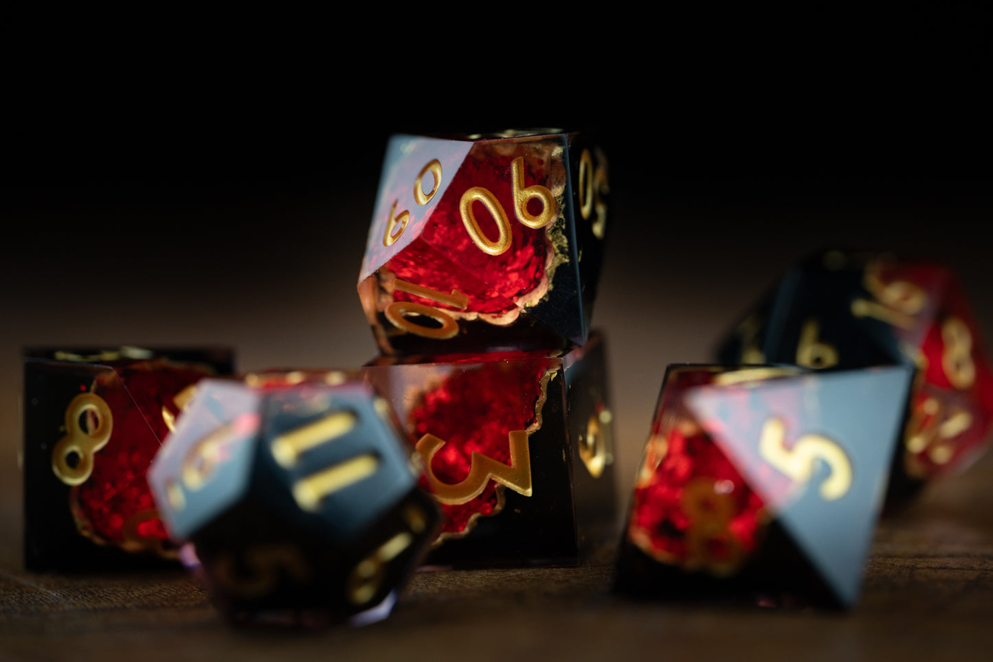 Inferno's Heart Dice Set