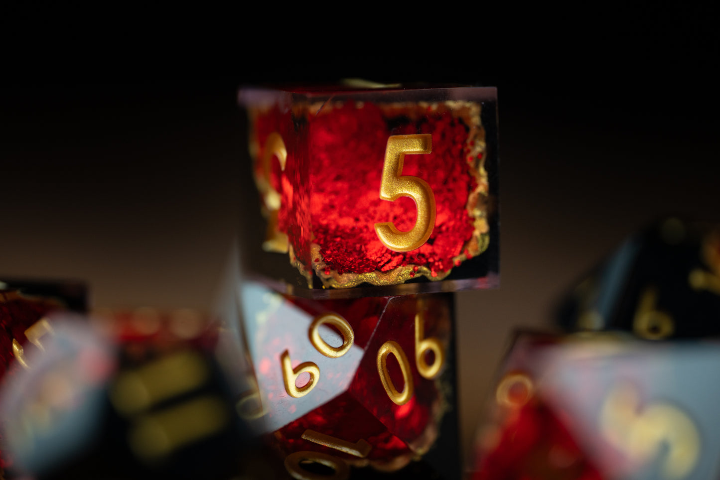 Inferno's Heart Dice Set