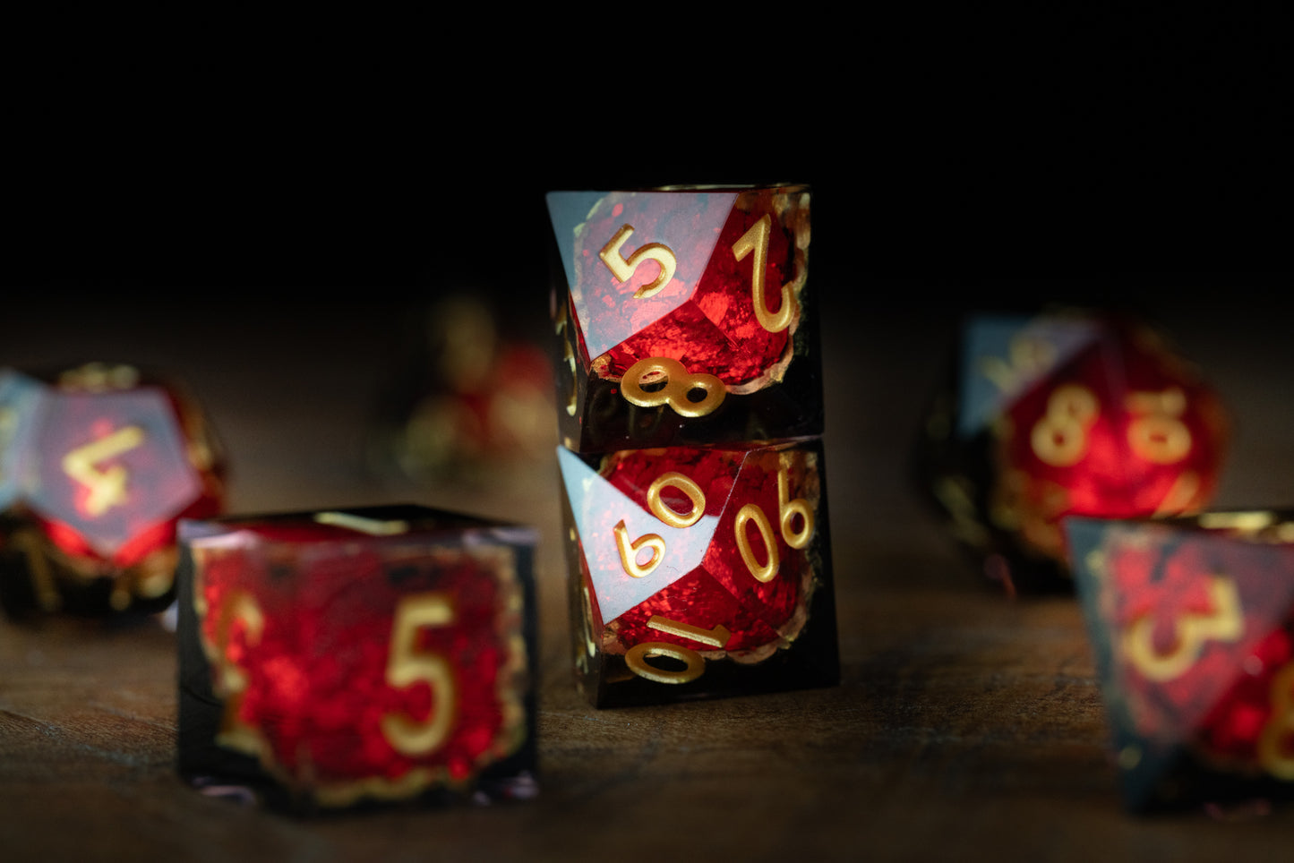 Inferno's Heart Dice Set