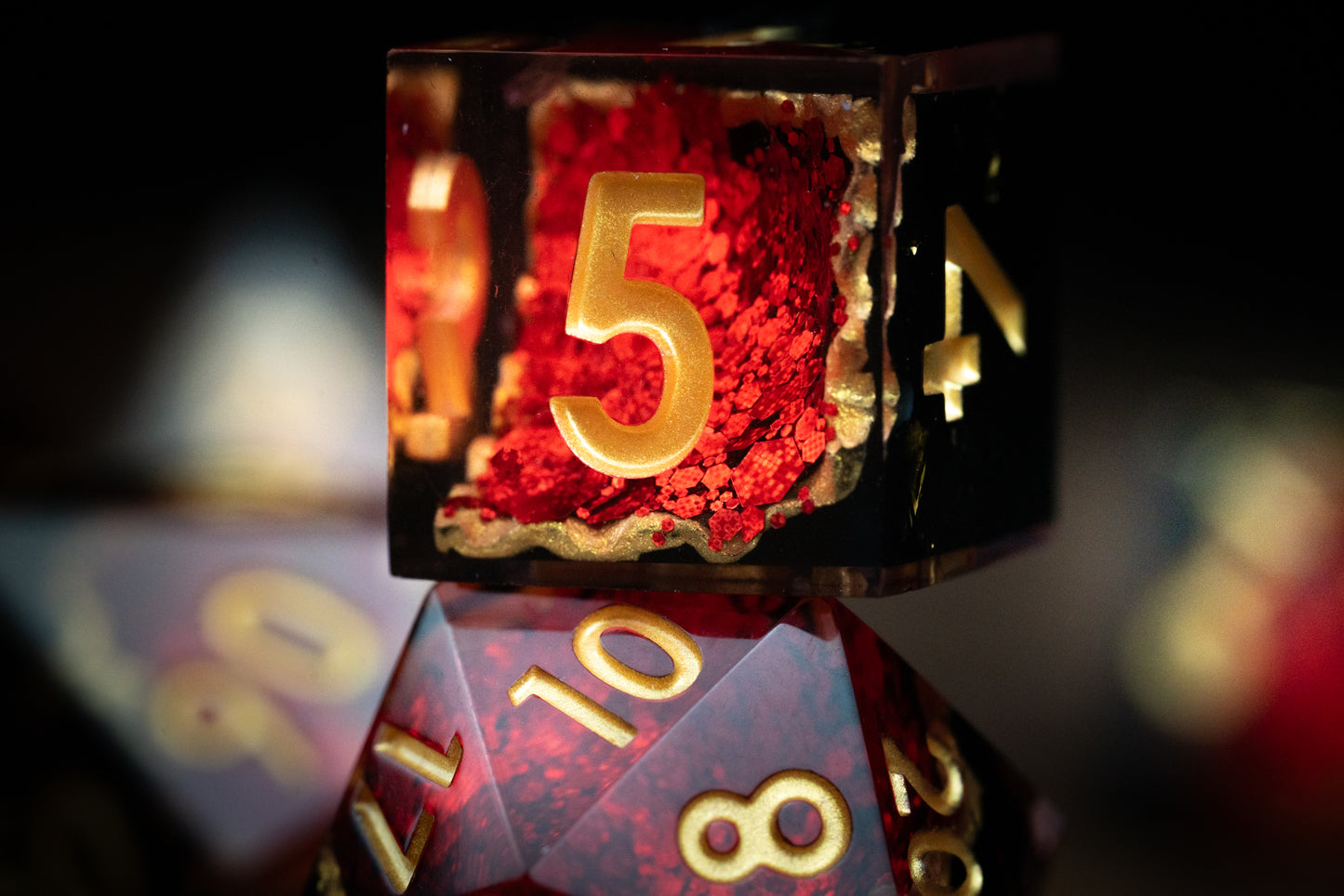 Inferno's Heart Dice Set