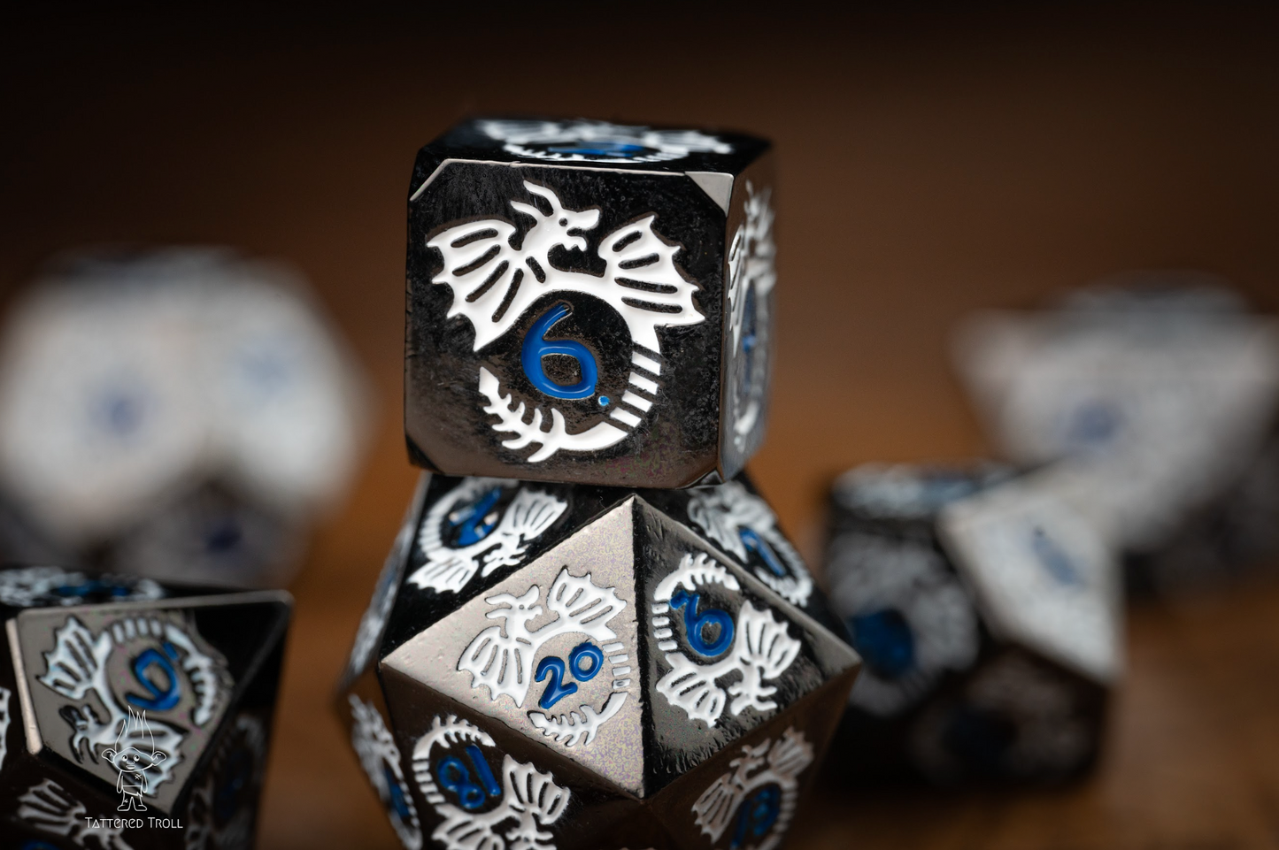 Steel Wind Metal Dice Set