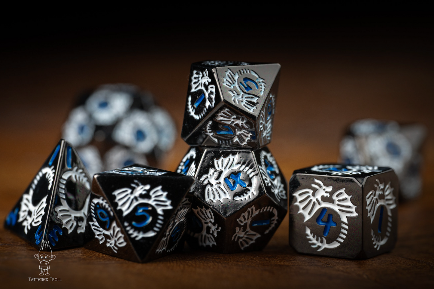 Steel Wind Metal Dice Set