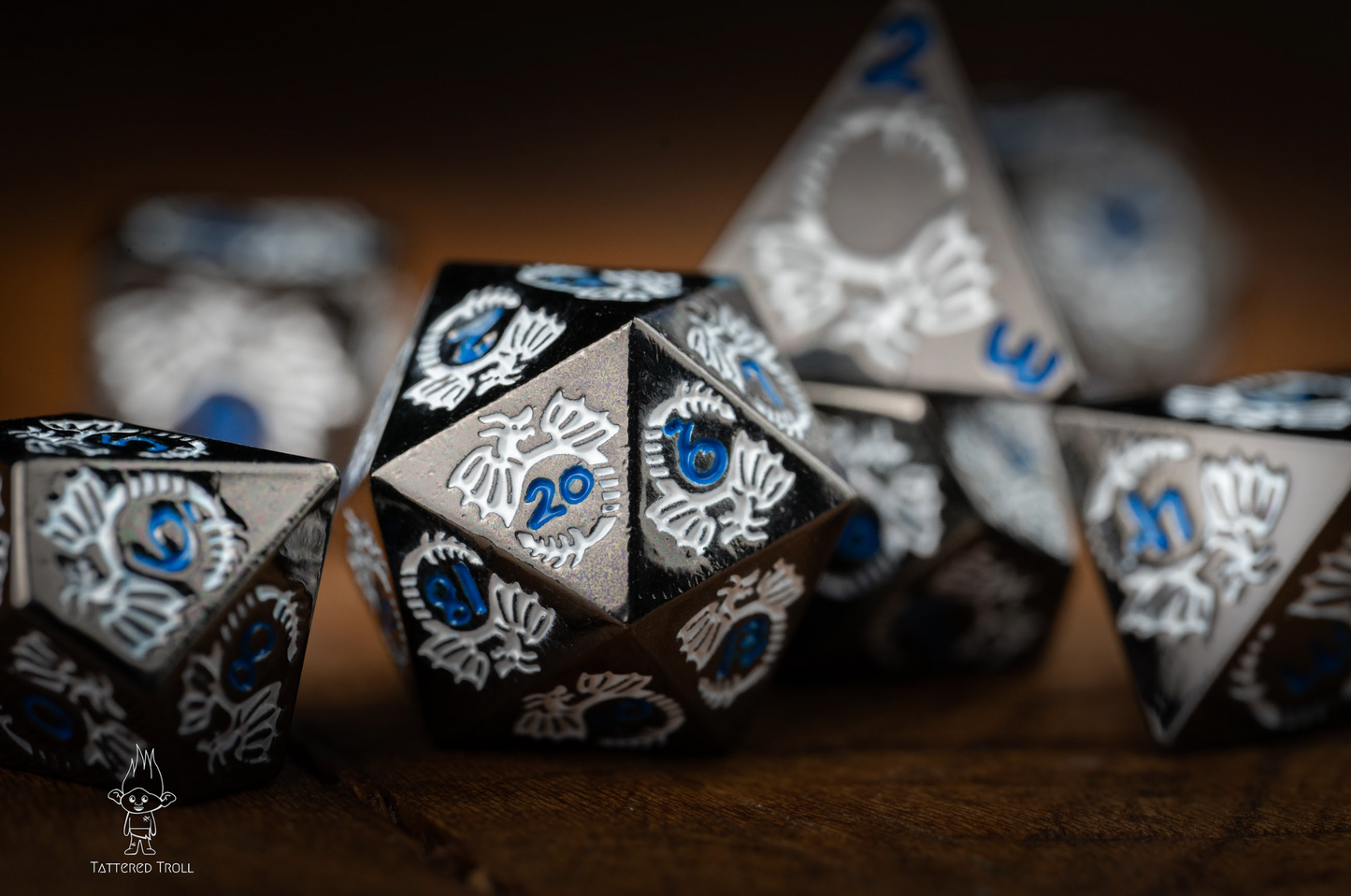 Steel Wind Metal Dice Set