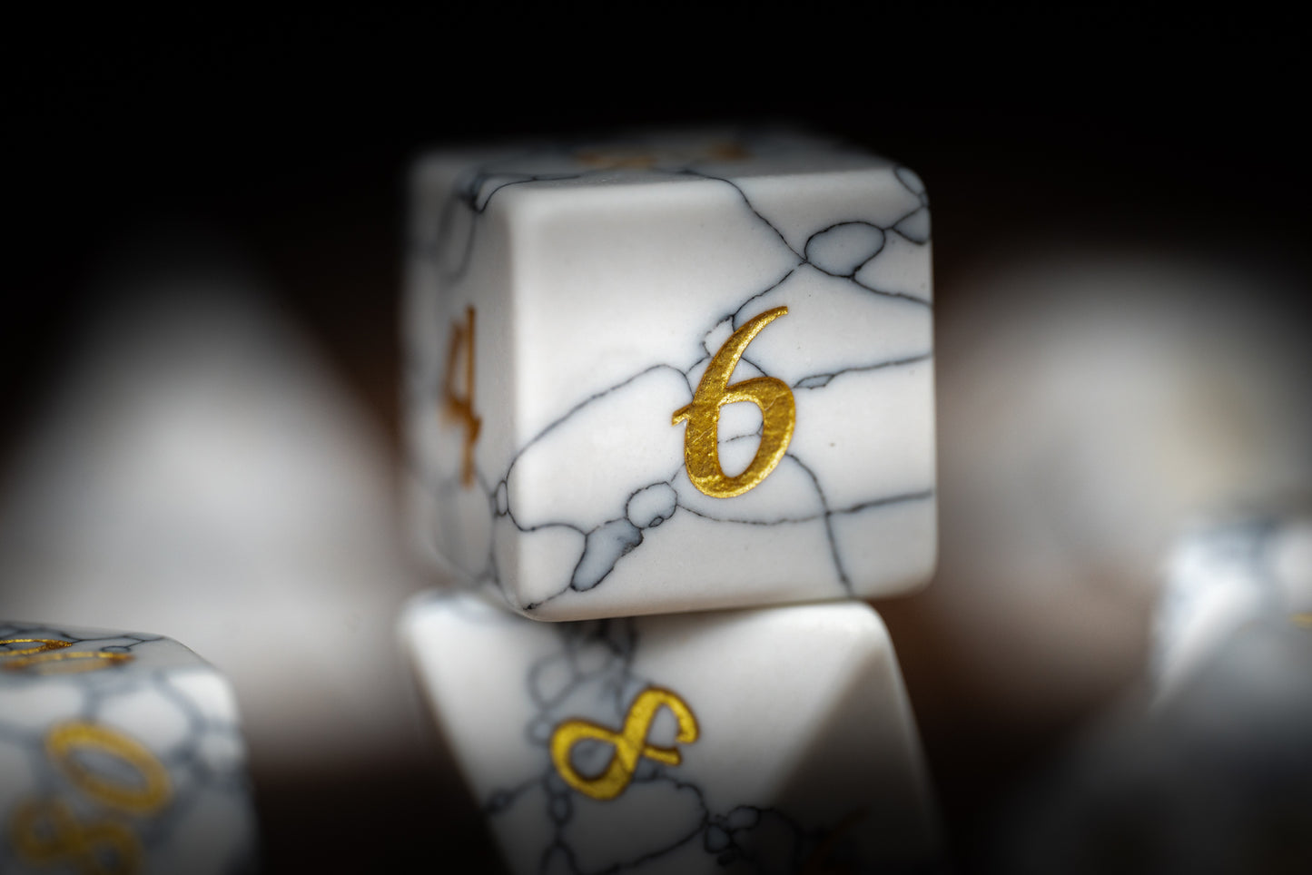 Ghostpath Compass Gemstone Dice Set