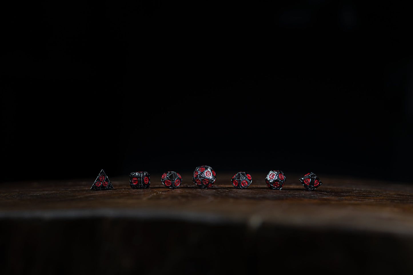 Dark Ember Metal Dice Set