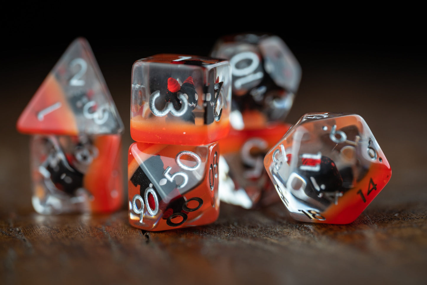 Baby Demon Cat Dice Set