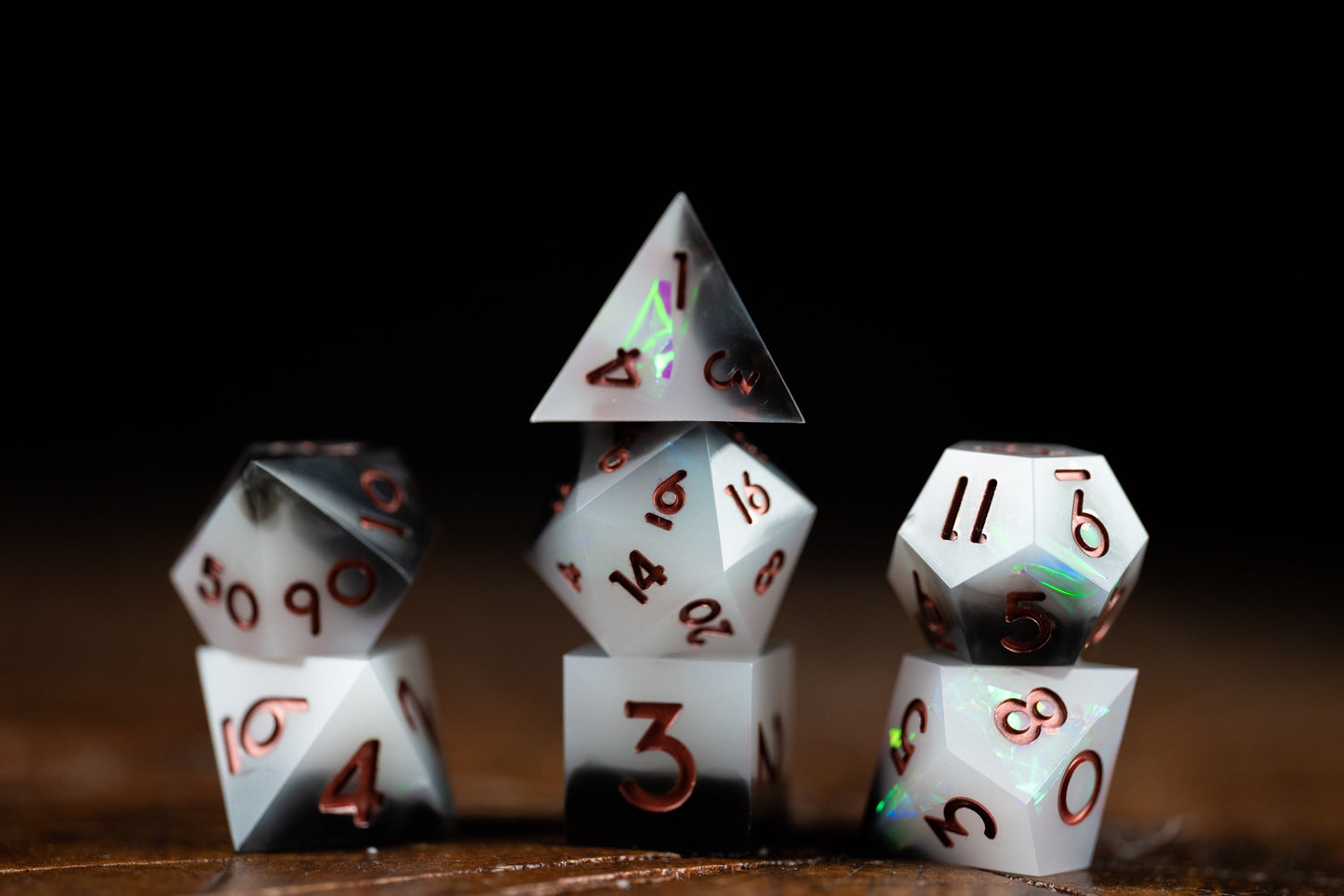 Obsidian Nebula Space Dice Set