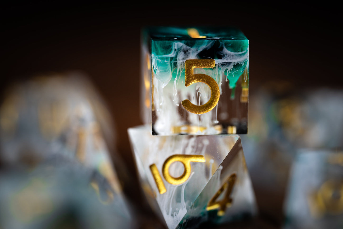 Waves of Neptune Space Dice Set