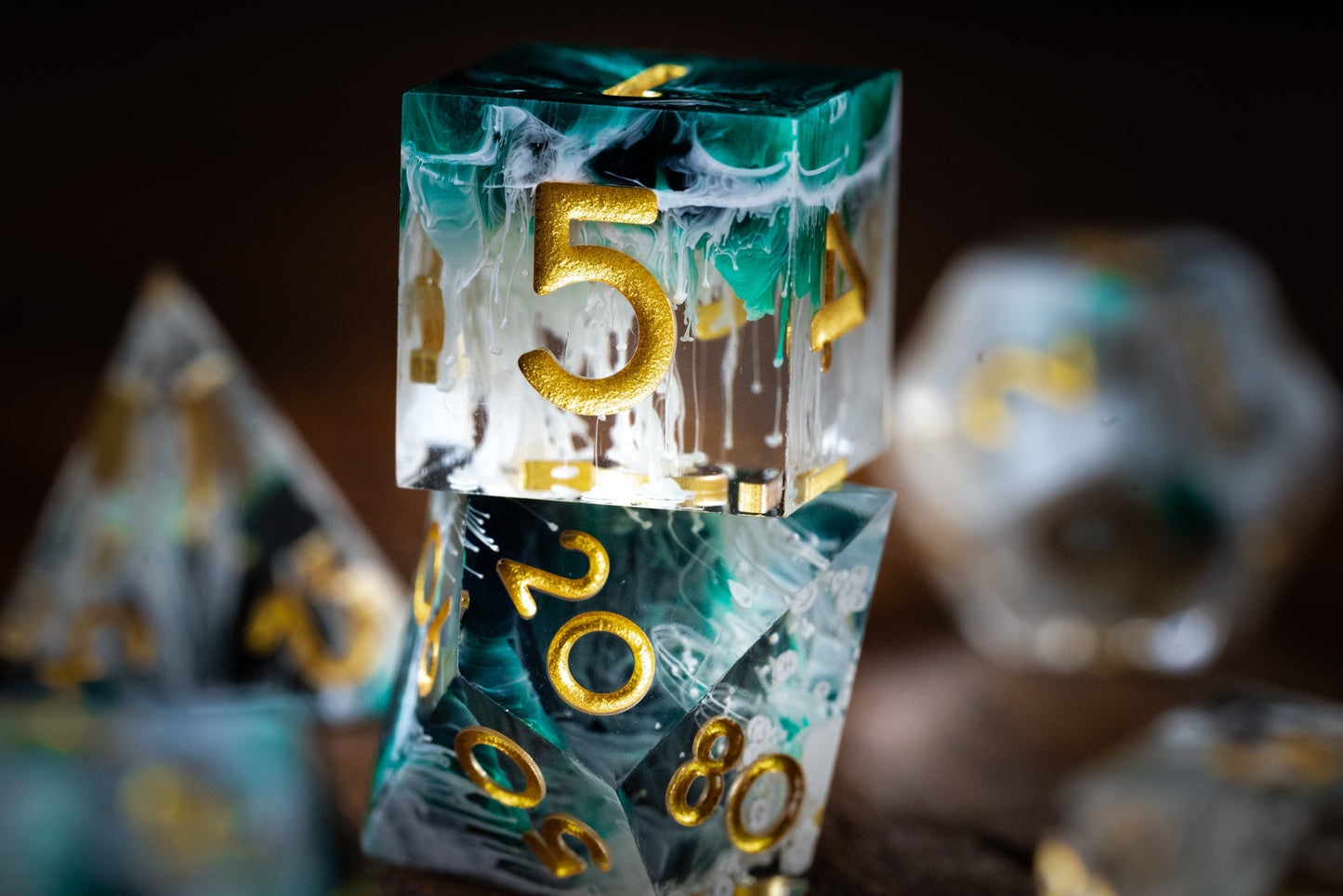 Waves of Neptune Space Dice Set