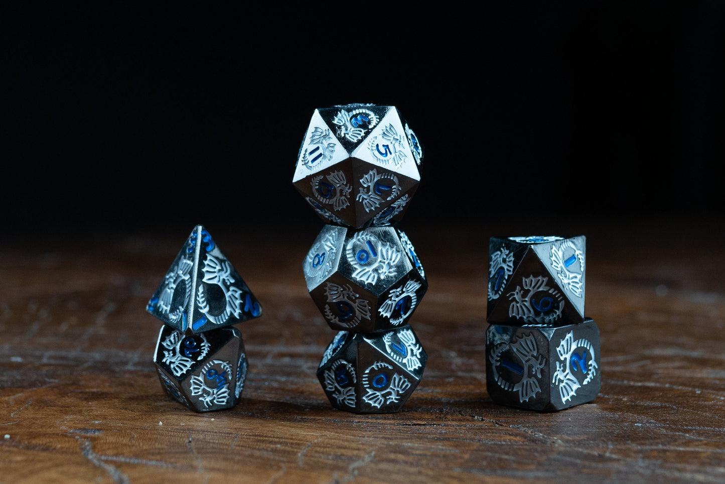 Steel Wind Metal Dice Set