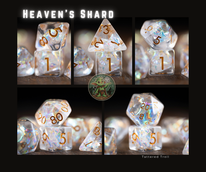 Emerald Sky Space Dice Set