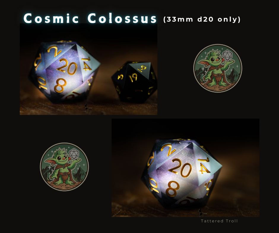 Abyssal Surge Giant D20 Dice
