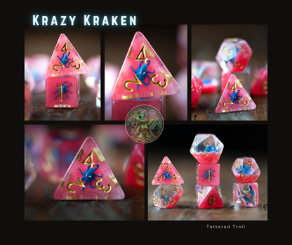 Krazy Kraken Octopus Dice Set