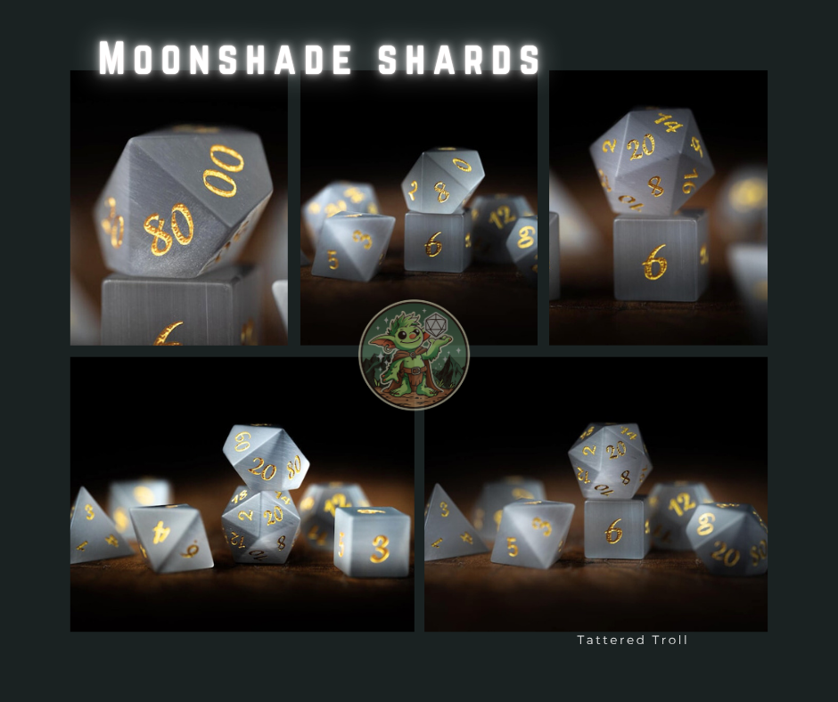 Eldergleam Gemstone Dice Set