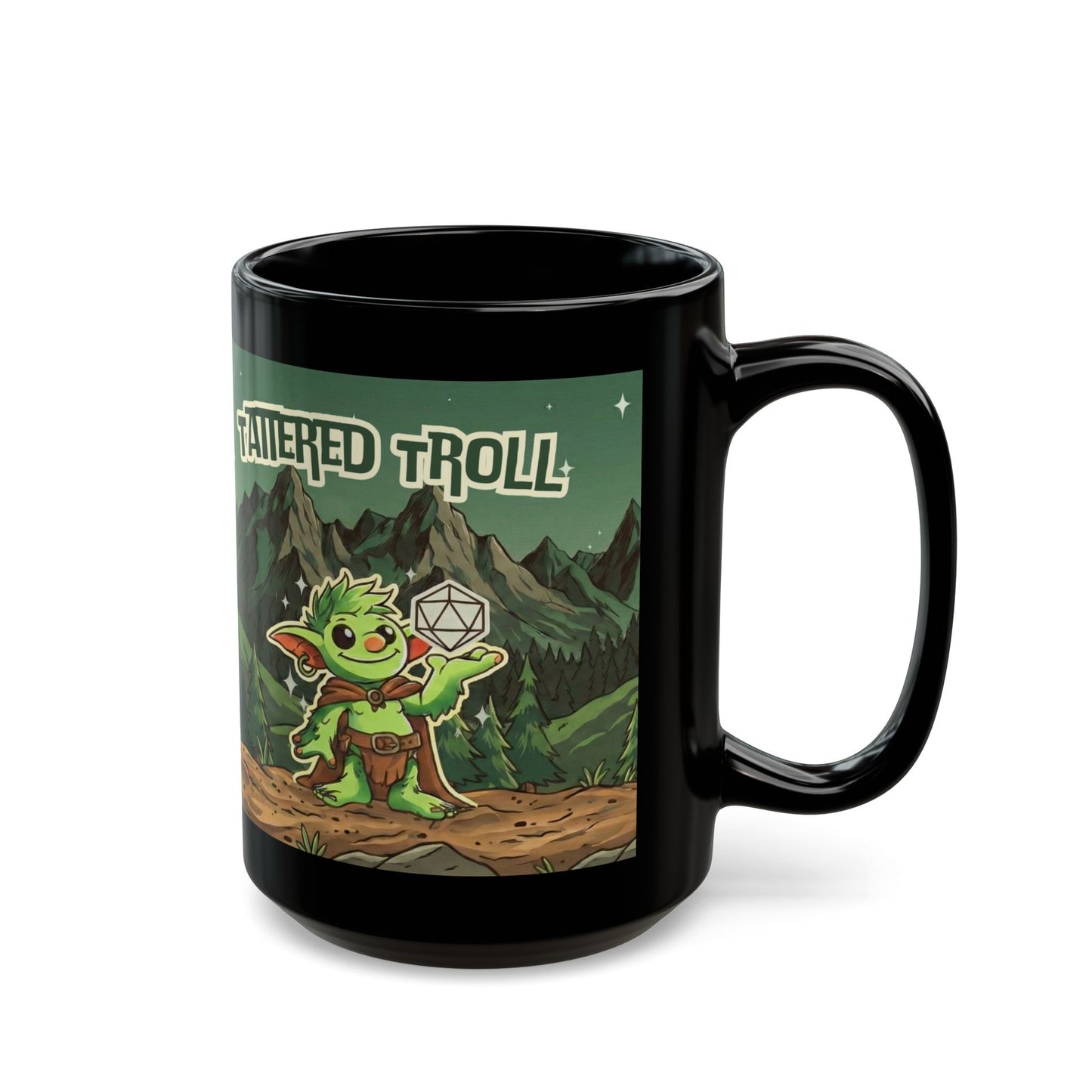 Troll Mug — Cute Adventure Fantasy Coffee Cup (D20 Gaming Gift)