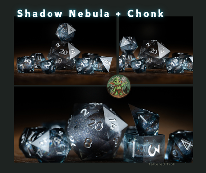 Sapphire Storm + Chonk 35mm D20 8 Piece Set
