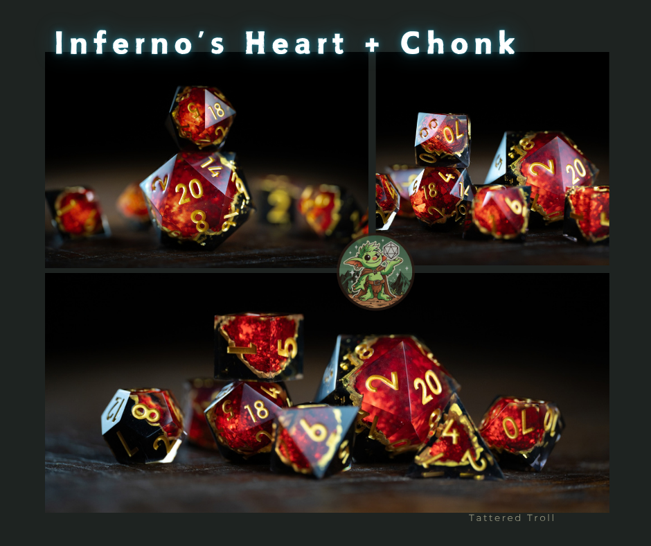 Sapphire Storm + Chonk 35mm D20 8 Piece Set