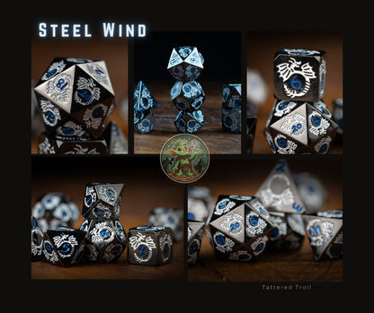Ice Storm Metal Dice Set