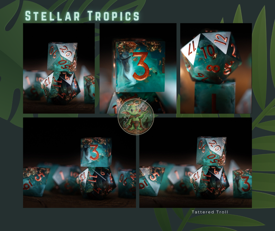 Stellar Tropics Space Dice Set