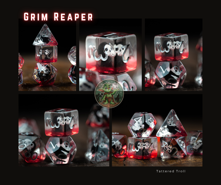 Baby Demon Cat Dice Set