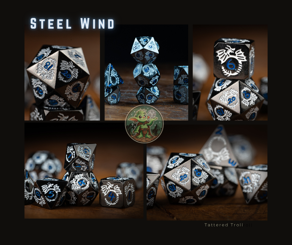 Dragon Blood Metal Dice Set