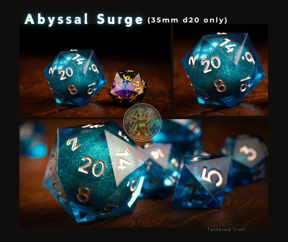 Abyssal Surge Giant D20 Dice