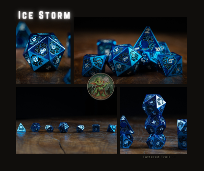 Steel Wind Metal Dice Set
