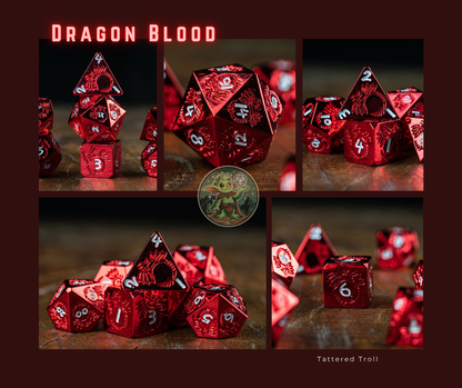 Steel Wind Metal Dice Set