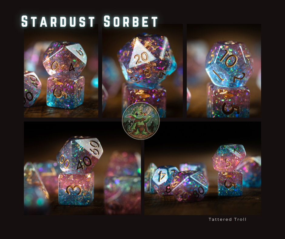 Stardust Sorbet Space Dice Set
