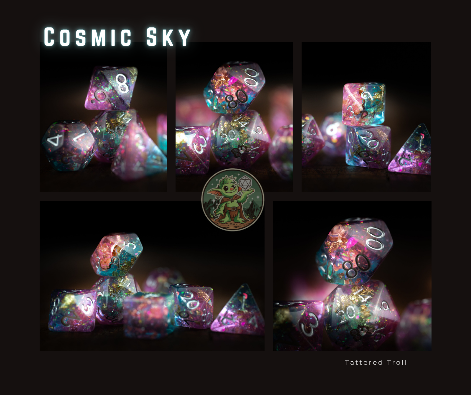 Stardust Sorbet Space Dice Set