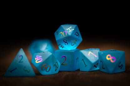 Aetherveil Gemstone Dice Set