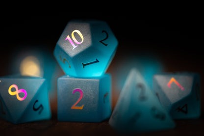 Aetherveil Gemstone Dice Set
