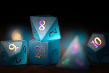 Aetherveil Gemstone Dice Set