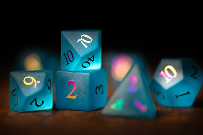 Aetherveil Gemstone Dice Set